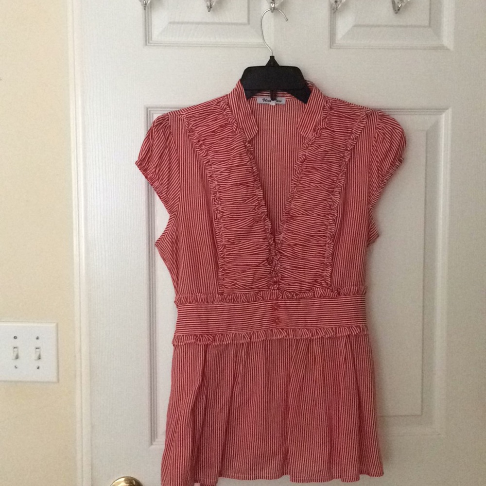 Candy stripe blouse top